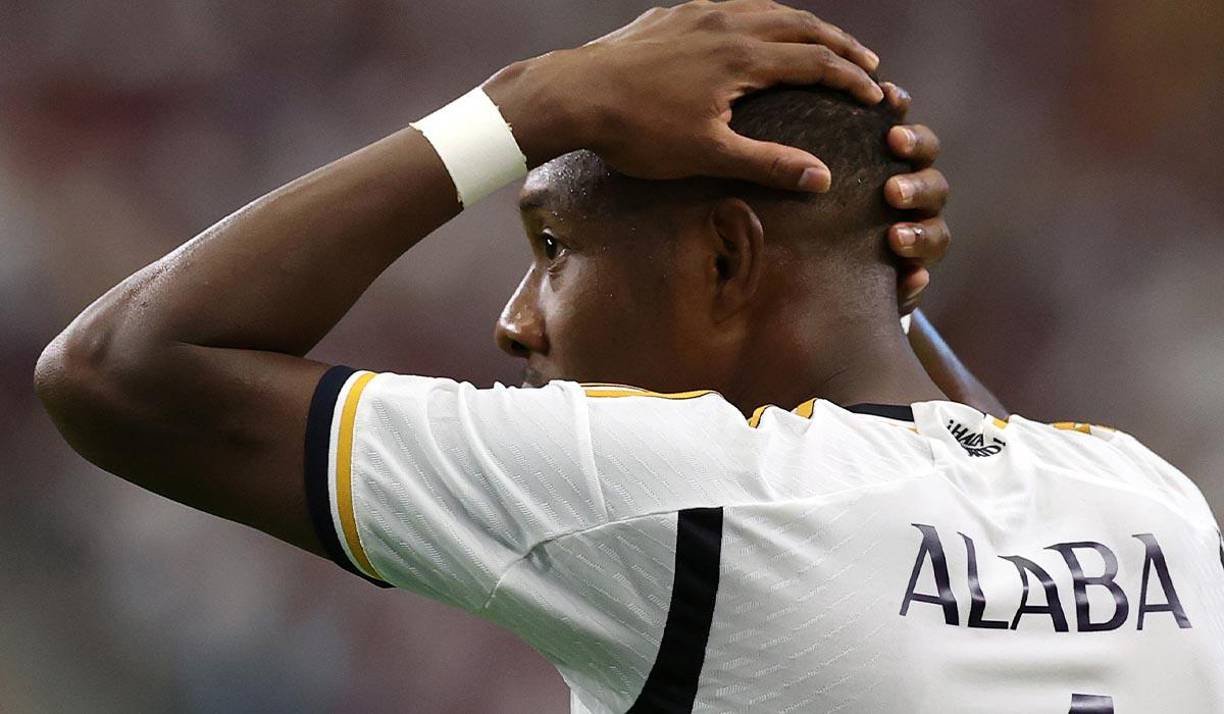 El lamento de David Alaba tras el penal fallado por su compañero Vinicius.