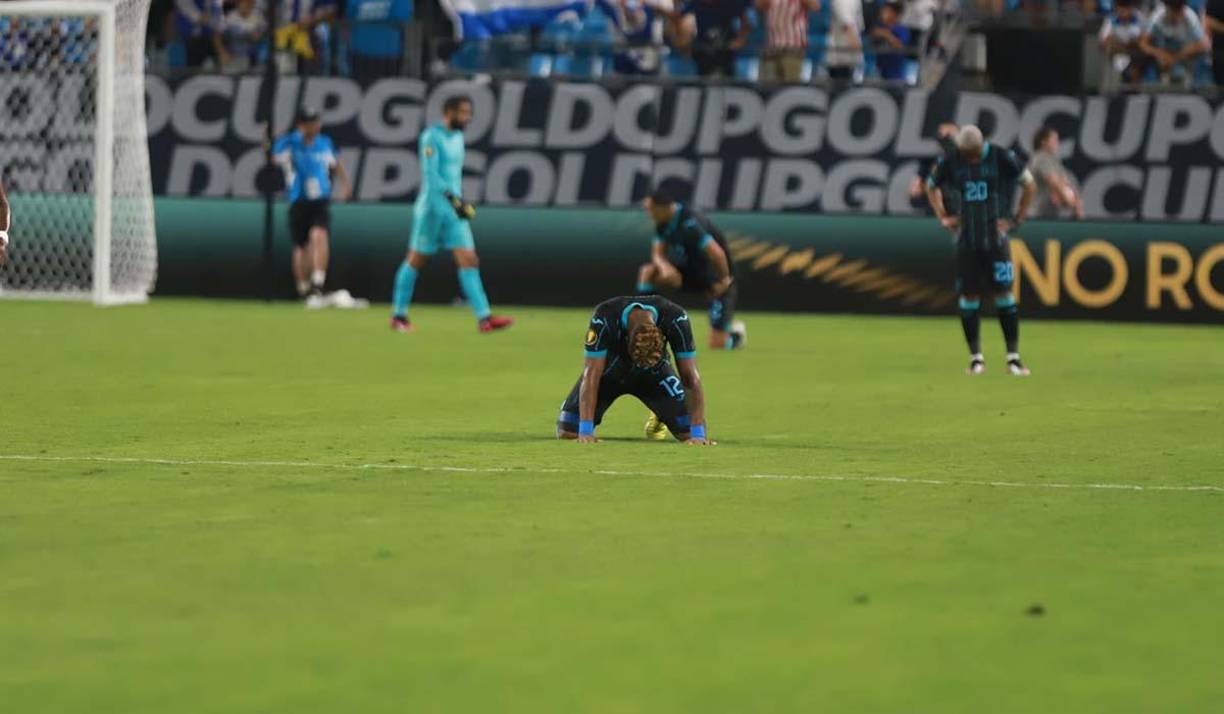 Jorge Benguché fue de los futbolistas hondureños que más evidenció su dolor tras el fracaso en la Copa Oro 2023.