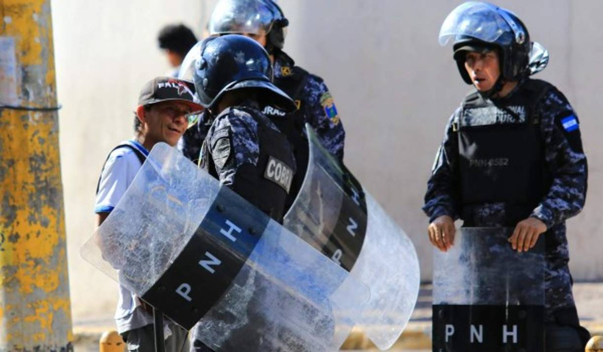 La Policía Nacional tuvo que actuar.