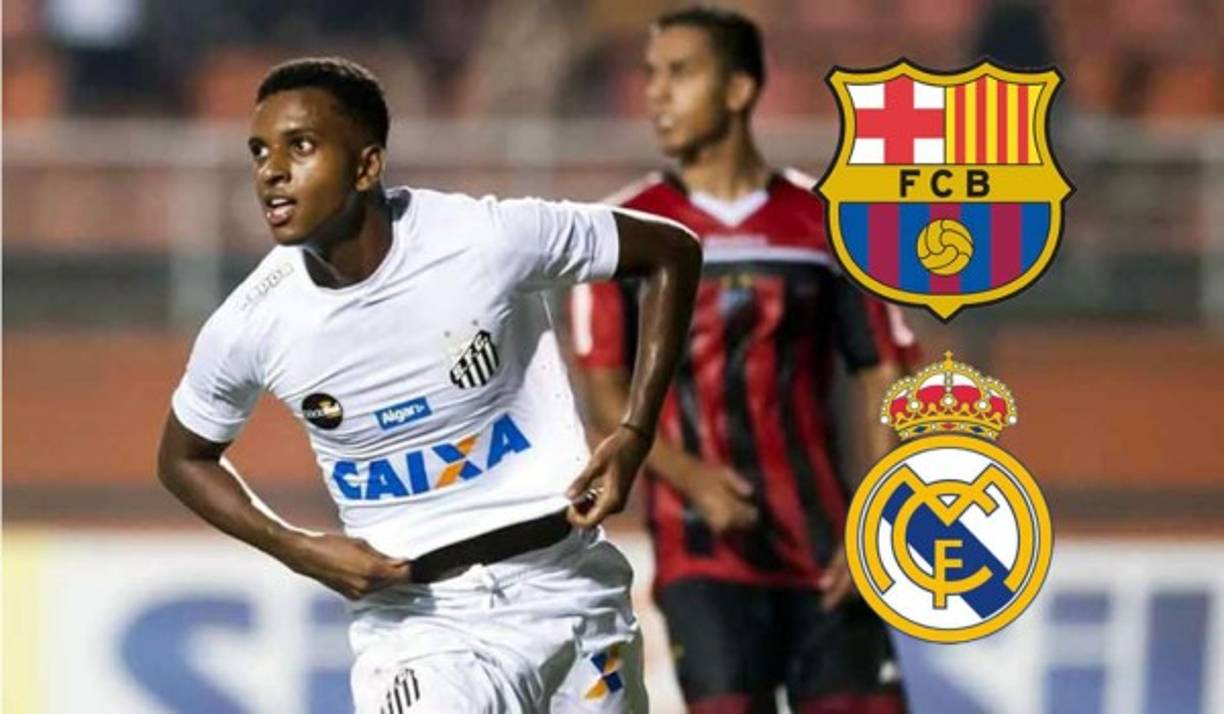 El FC Barcelona habría encontrado un competidor en su afán por fichar al brasileño del Santos, Rodrygo, según una información de LaSexta que apunta que el Real Madrid estaría dispuesto a hacerse con los servicios del jugador. El FC Barcelona, a través de su CEO Óscar Grau,y de Pep Segura, viajó a Brasil para negociar con el Santos la posibilidad de fichar al futbolista y ahora sería el Madrid, según la información, el que habría trasladado al equipo brasileño su voluntad de pagar los 50 millones de euros de cláusula que exige la entidad del Santos. Foto Laronda.es