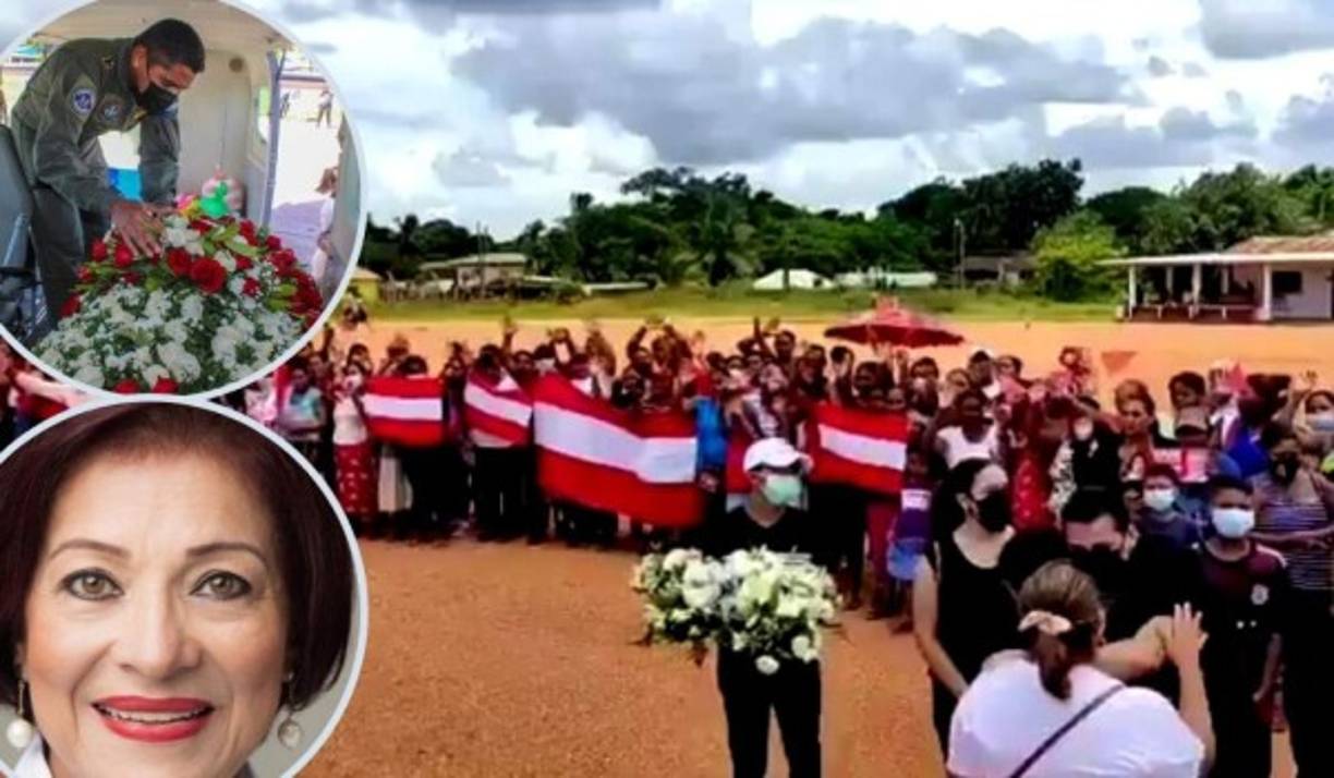 El cuerpo de la exlegisladora de Gracias a Dios fue trasladado este martes hacia la región de la Mosquitia, de donde era oriunda. Cientos de pobladores recibieron el féretro con el cuerpo de Carolina Echeverría, en un sentido homenaje.