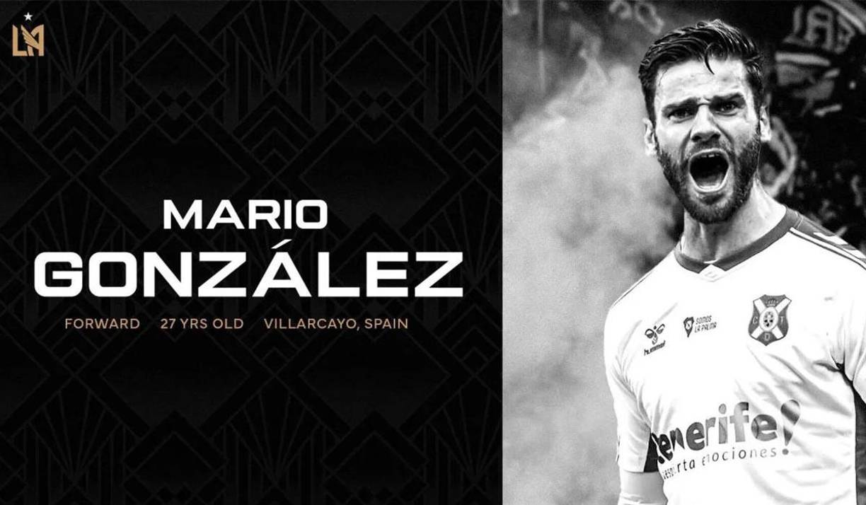 El delantero español Mario González Gutiérrez es nuevo jugador de los LAFC de la MLS, club donde juega el hondureño Denil Maldonado. El atacante llega procedente del Sporting Braga.