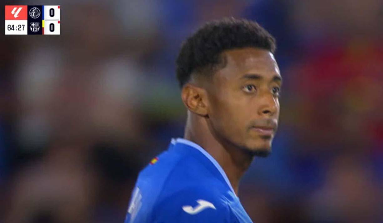 Choco Lozano tuvo protagonismo en el duelo Getafe vs Barcelona que finalizó empatado sin goles. 