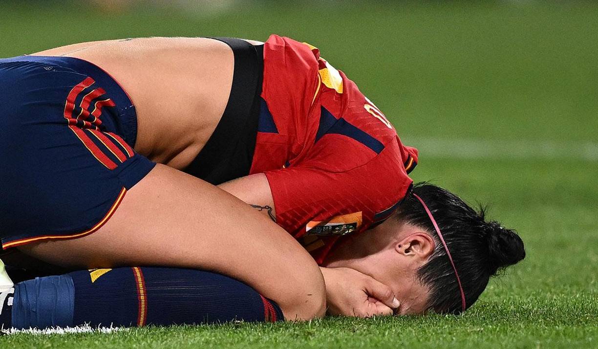 Jenni Hermoso no pudo contener la emoción tras conseguir el título de campeona del mundo.