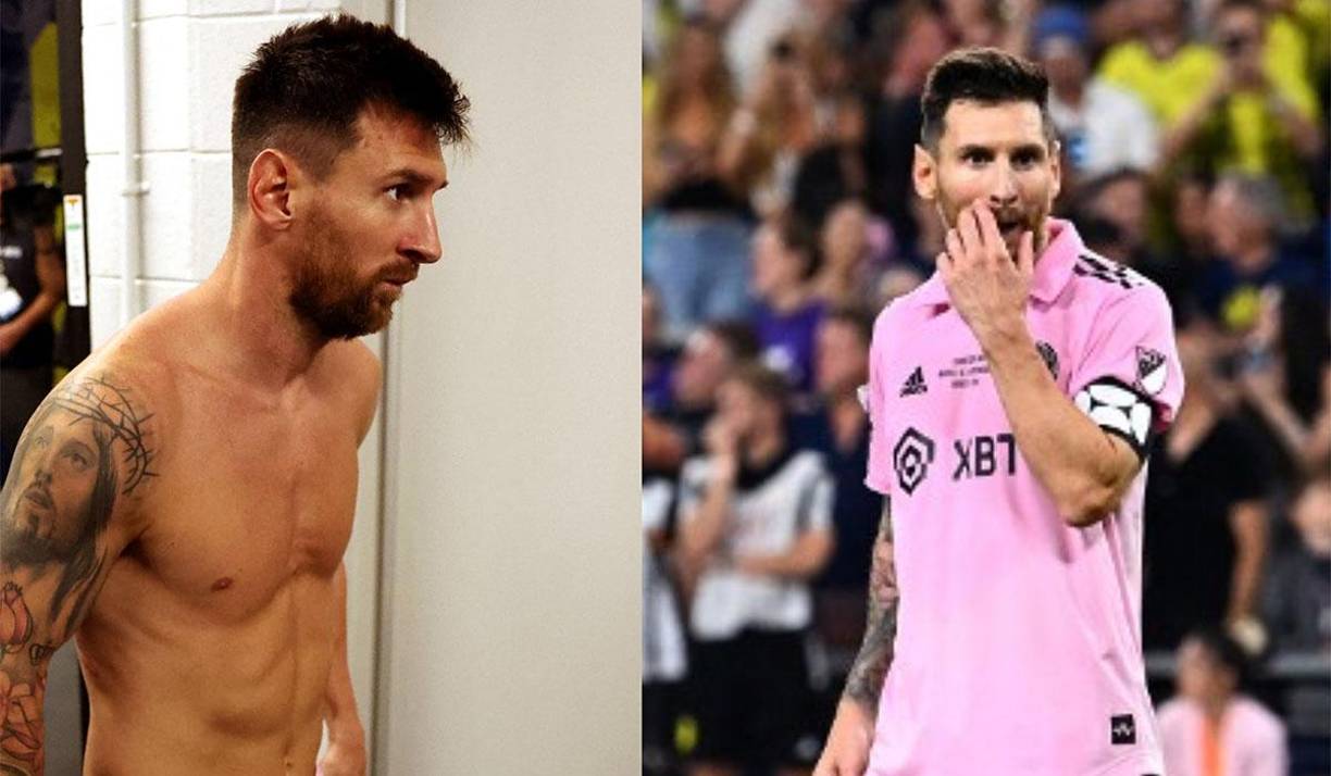 Messi celebró su primer título con el Inter Miami tras conquistar la Leagues Cup 2023. El astro argentino ha genero revuelo con el gesto que hizo con uno de sus compañeros.