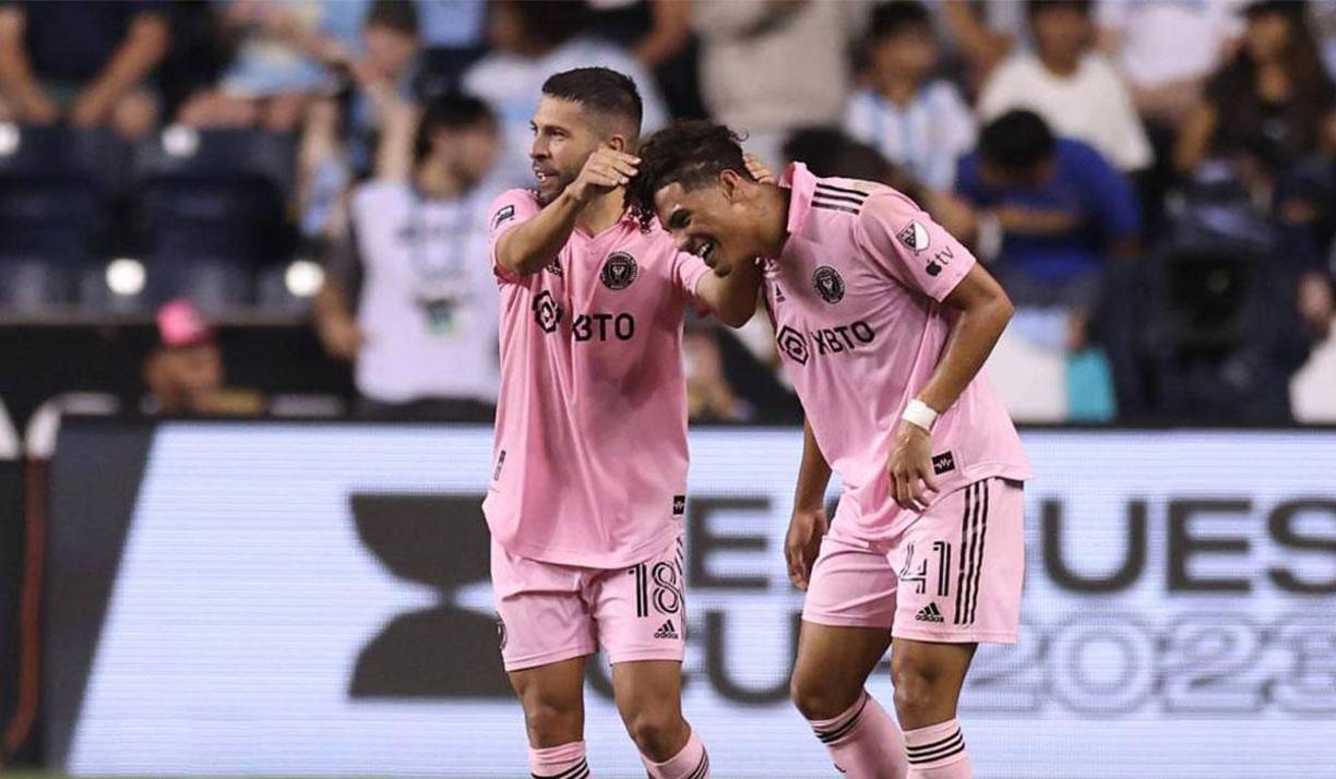 Jordi Alba es otro de las leyendas del fútbol con el que comparte el hondureño David Ruiz en el Inter Miami.