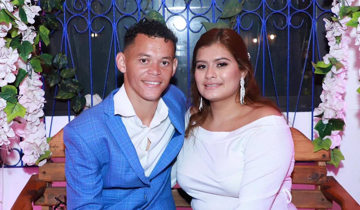 Futbolista de la Liga Nacional contrajo matrimonio en San Pedro Sula