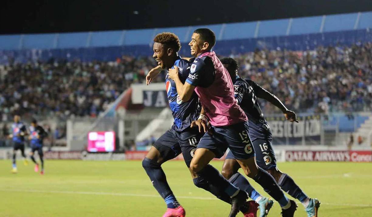 Yeison Mejía celebrando el segundo gol. 