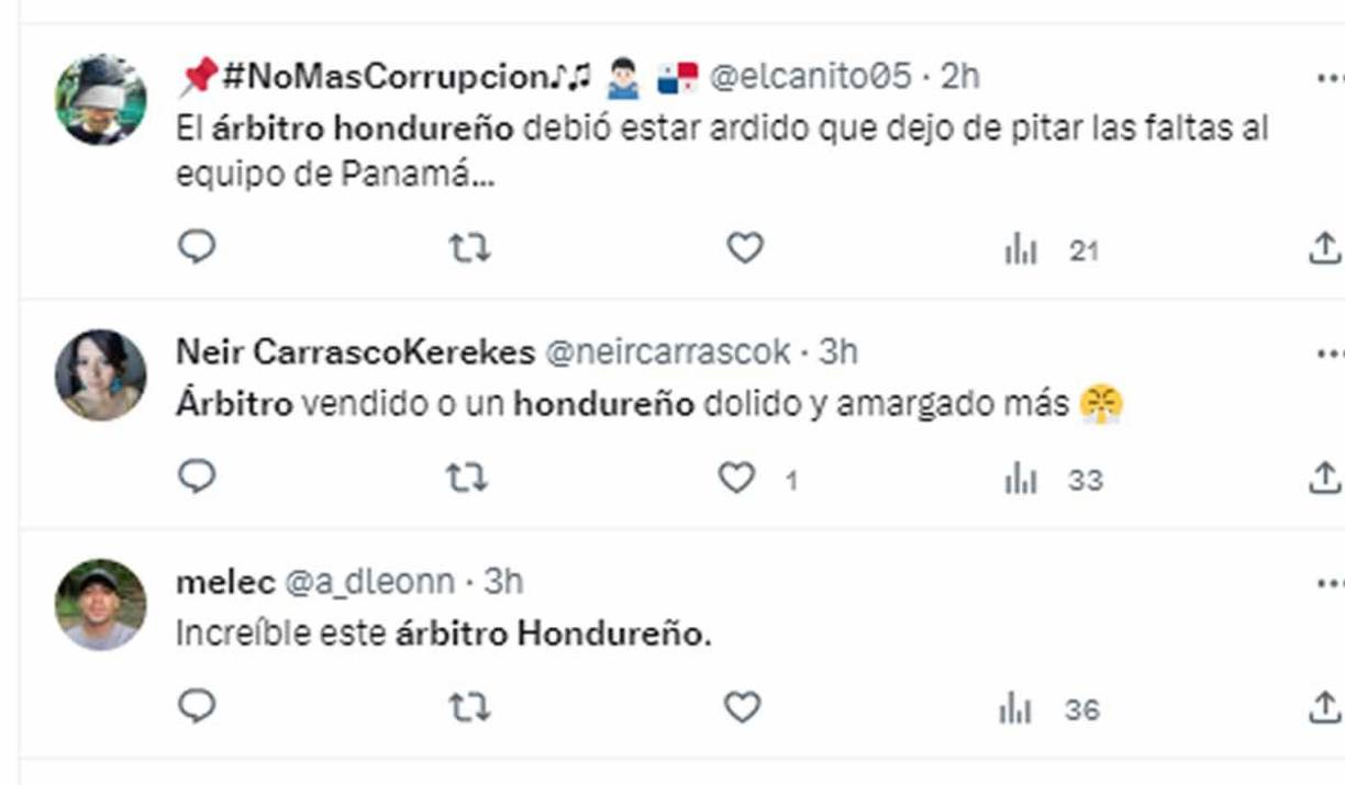 Los aficionados panameños mostraron su enfado contra Saíd Martínez en las redes sociales.