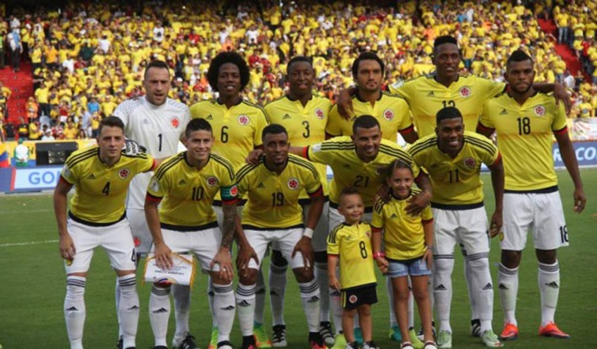 Colombia: <br/><br/>'La Tricolor' es uno de los nombres con que se conoce el equipo colombiano aunque también les dicen 'los cafeteros'.