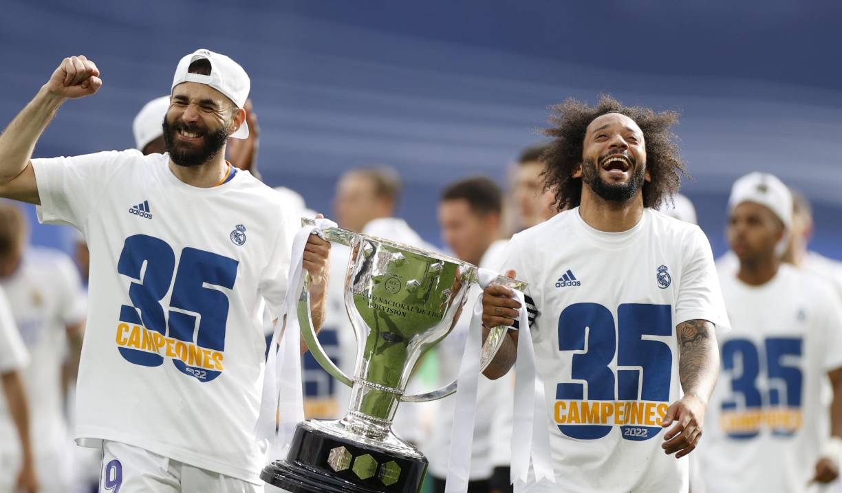 Marcelo hizo historia ya que se convirtió en el jugador con más títulos oficiales en los 120 años de historia del Real Madrid. El brasileño llegó a 24 campeonatos, superando los 23 de Paco Gento.