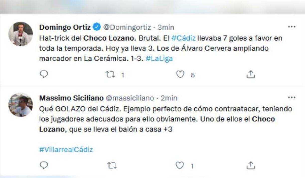 Periodistas de Cádiz no han parado de elogiar el nivel mostrado por el hondureño Antony Choco Lozano.