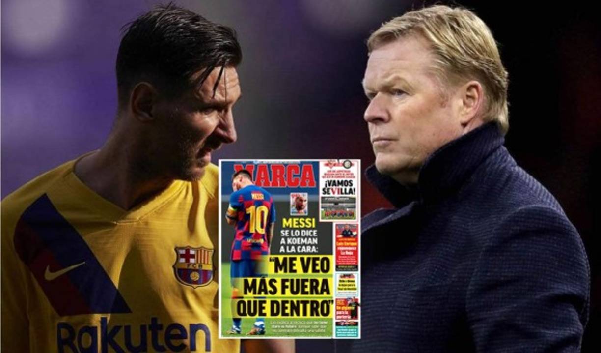 Lionel Messi ha puesto a temblar los cimientos del FC Barcelona. El argentino le habría reconocido este jueves al nuevo entrenador Ronald Koeman, que se ve más fuera que dentro del club azulgrana la próxima temporada. Según la emisora catalana RAC1, Leo interrumpió sus vacaciones para tratar con el técnico holandés su continuidad y reconocerle que, tras el nuevo fracaso europeo y cerrar el curso sin ganar ningún título, se ve 'más fuera que dentro' del Barça.<br/><br/>Sin embargo, el '10' azulgrana también le habría dicho ser consciente de las dificultades que tendrá para dejar la entidad este verano. Y es que a Messi le queda un año más de contrato y su cláusula de rescisión es de 700 millones de euros.