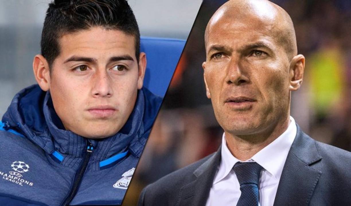 Zidane no cuenta con James por lo que el colombiano se iría del Real Madrid y su futuro apunta a Italia o Inglaterra.