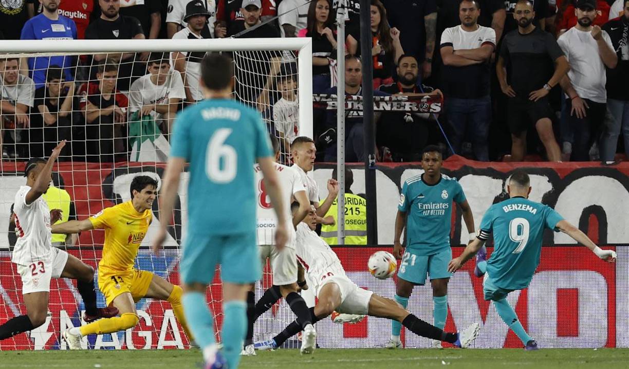 Así definió Kariim Benzema su gol para culminar la remontada del Real Madrid en Sevilla.