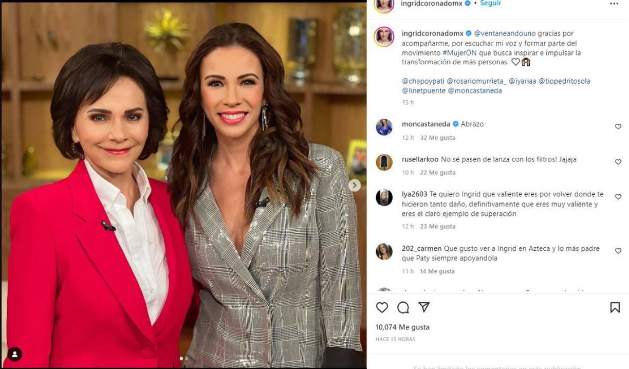  Tras la respuesta de Ingrid, Pati Chapoy comentó: “hicimos una síntesis. El departamento de la colonia Del Valle será para sus hijos Luciano y Paolo, el usufructo vitalicio de ese departamento para los papás de Fernando, lamentablemente el señor Norberto ya falleció, entonces quedaría la viuda, la señora Rosalinda”.