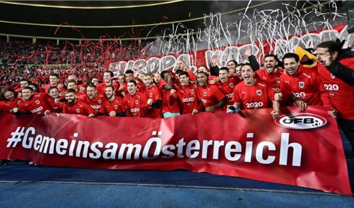 Austria - Los austriacos, que vencieron (2-1) a Macedonia del Norte, sumaron su nombre a la lista de equipos clasificados a la Eurocopa, ya que no pueden ser alcanzados por Eslovenia, a cinco puntos de distancia en el Grupo G, comandado por Polonia.