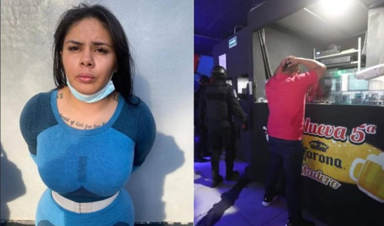 Según datos preliminares, la joven se dedica a la venta de marihuana, cocaína, entre otras, así como de armas de fuego.