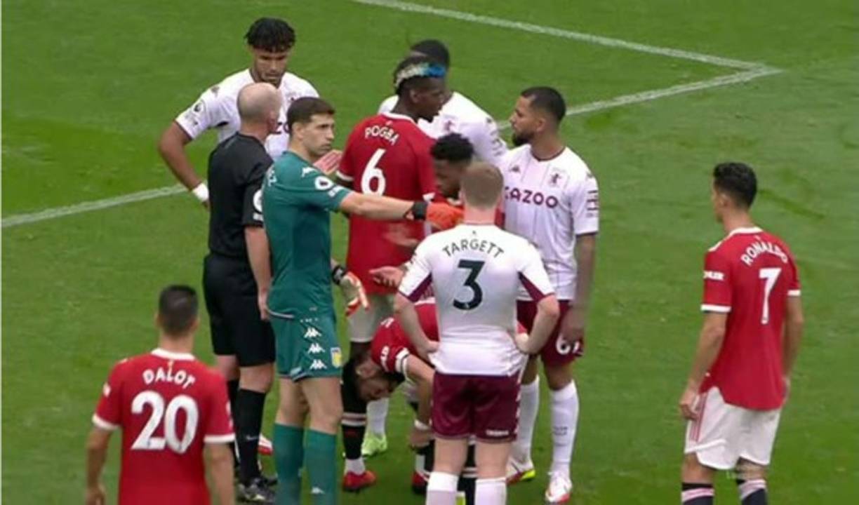 'Dibu' Martínez desafió a Cristiano Ronaldo para que hiciera el lanzamiento. 'Patea vos el penal', le dijo el portero argentino al astro portugués.