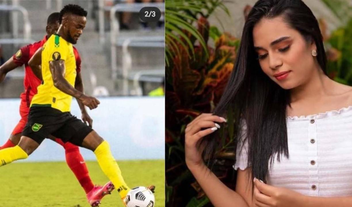 El futbolista de Jamaica comenzó a seguir en Instagram a Cristel Osorio e inmediatamente le empezó a dar like a varias de las fotografías de la joven presentadora hondureña.