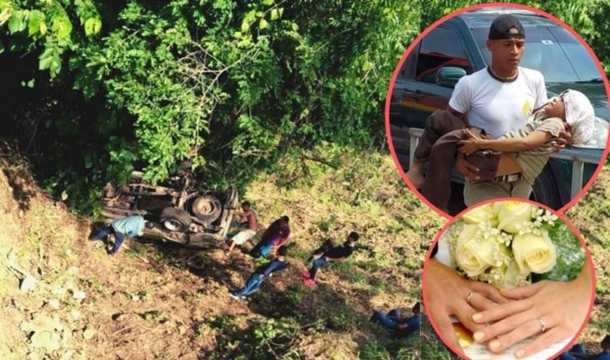 Un trágico accidente de tránsito ha dejado saldo de seis personas fallecidas en el municipio sureño de El Corpus, cuando un pick-up, con varias personas a bordo, se precipitó a una hondonada este jueves. Cortesía: Choluteca Hoy