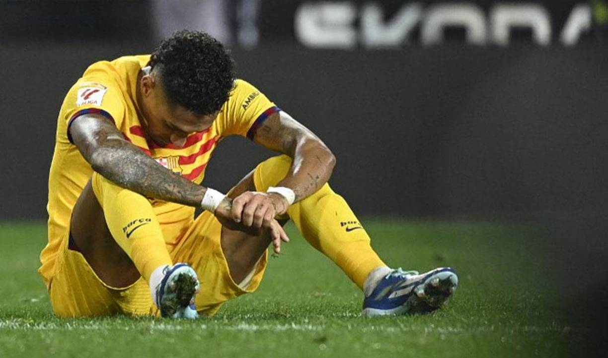 El brasileño Raphinha fue uno de los afectados ya que Barcelona terminó cediendo dos puntos.