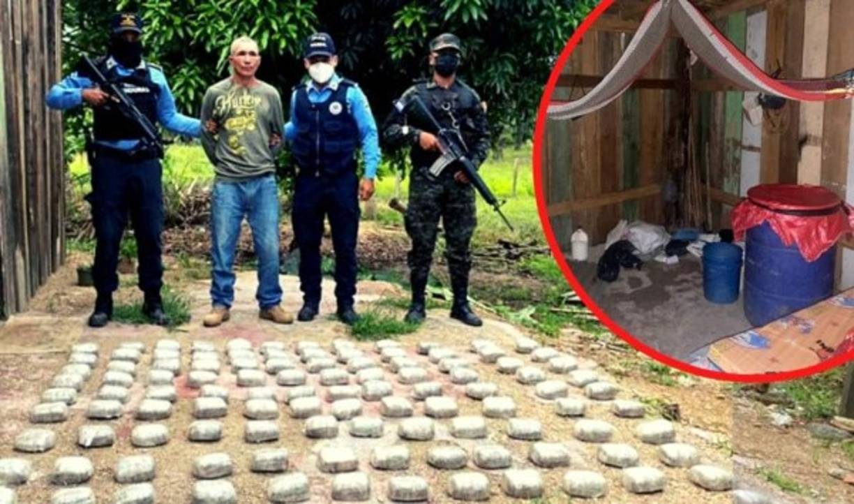 El decomiso de droga y la detención de una persona, fue el resultado de un allanamiento de morada con orden judicial efectuado por la Policía Nacional en el municipio de Guaimaca.