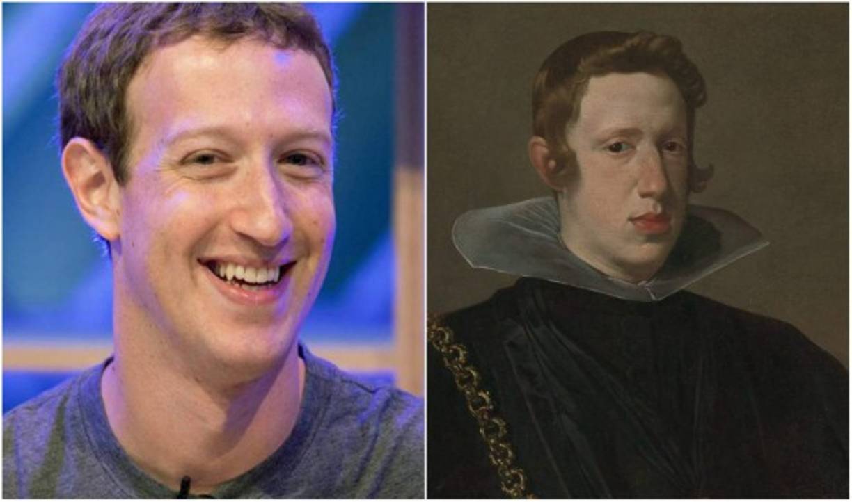 Mark Zuckerberg y Felipe IV de España<br/>Felipe IV fue Rey de España y Portugal desde el 31 de marzo de 1621, hasta 1640 fue Rey de Portugal,y de España hasta 1665, fecha en que murió.