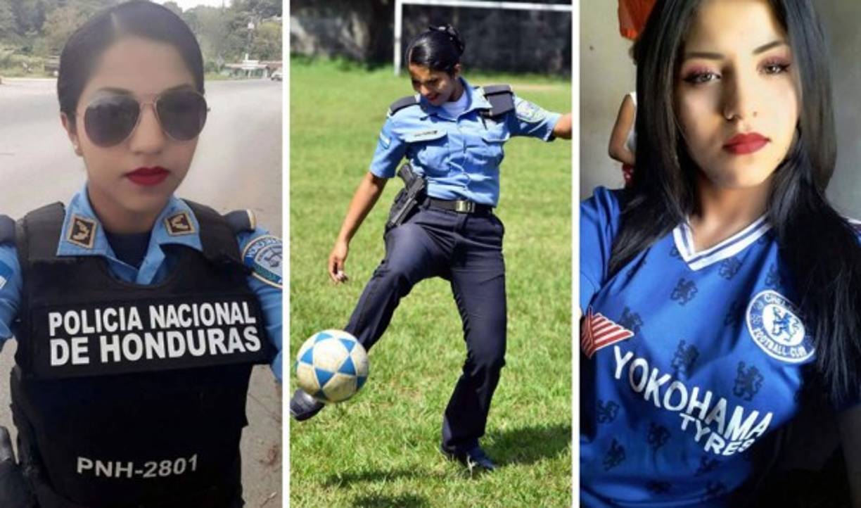 Conoce a la guapa policía hondureña Heidy Moncada, quien se dedica a dar seguridad y también a otra de sus pasiones: el fútbol.