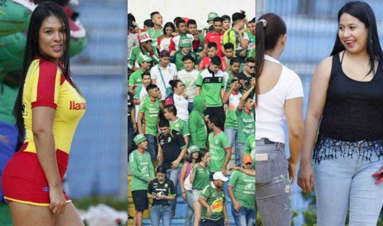 Un ambiente lindo con presencia de chicas y varias parejas se pudieron ver en el duelo Marathón vs Motagua correspondiente al inicio de la pentagonal.