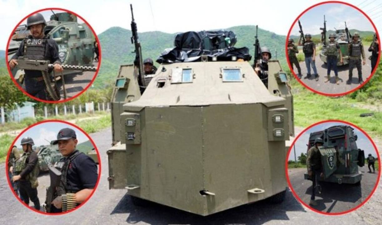 Presuntos sicarios del CNJG, liderado por Nemesio Oseguera Cervantes, 'El Mencho', se mostraron desafiantes mostrando su armamento en una región del estado de Michoacán, en lo que, según medios, es un mensaje para el Ejército de México, que los persigue y ha emprendido una auténtica guerra por acabar con uno de los, aunque reciente, más sanguinarios cárteles del país.