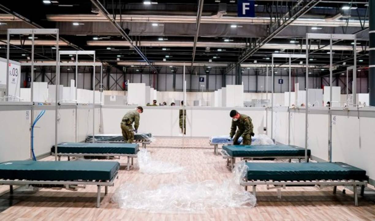 Madrid ha tenido que improvisar con morgues temporales ante el aumento de muertes por coronavirus