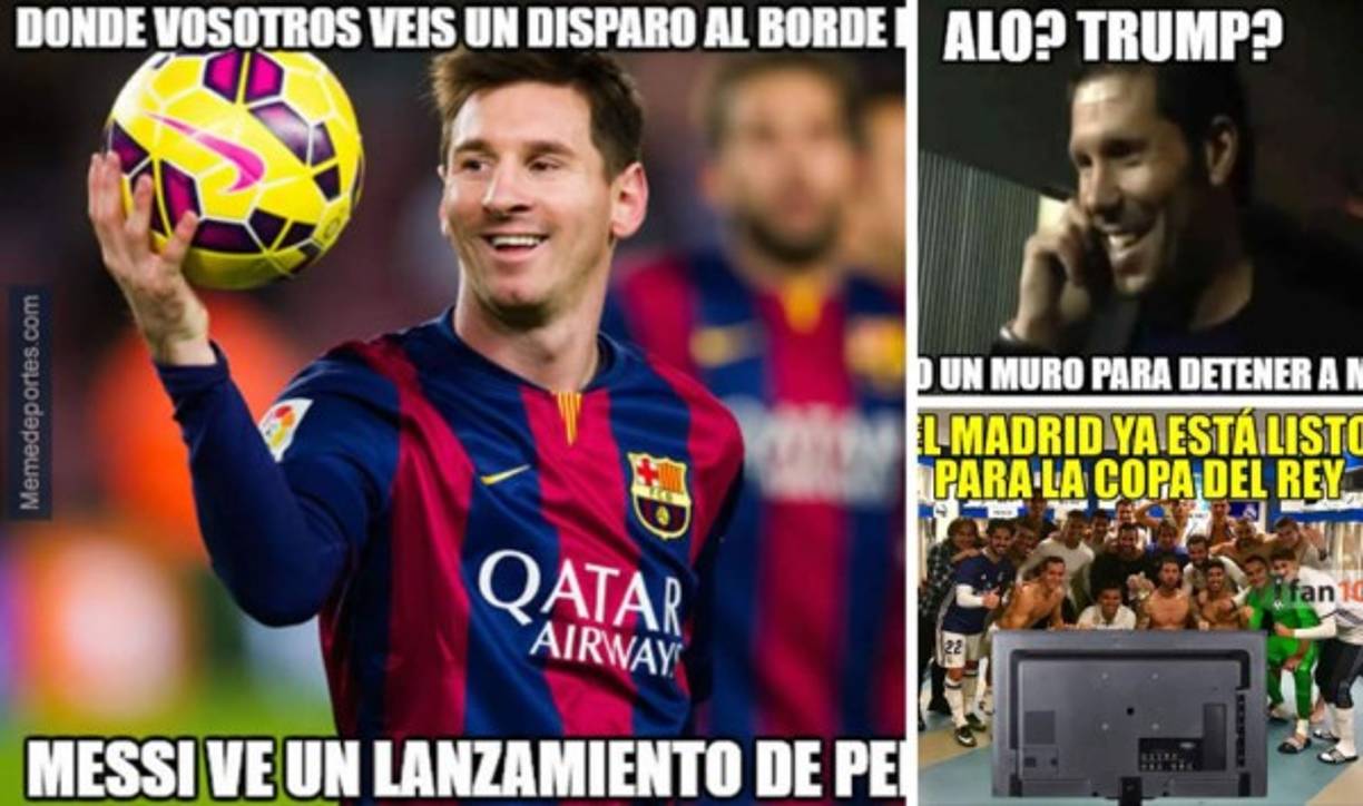Los memes no han tardado en salir en las redes sociales tras la victoria del Barcelona contra el Atlético de Madrid en la ida de las semifinales de la Copa del Rey.