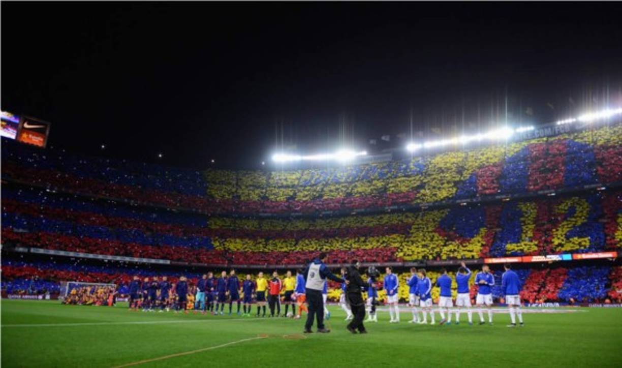 El Camp Nou lució espectacular.