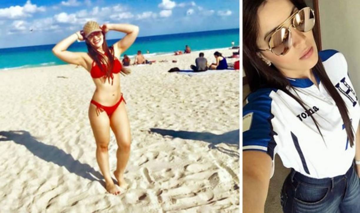 Virginia Varela es la hermosa esposa del futbolista de la Selección de Honduras, Emilio Izaguirre, quien se encuentra trabajando con la Bicolor en Estados Unidos.