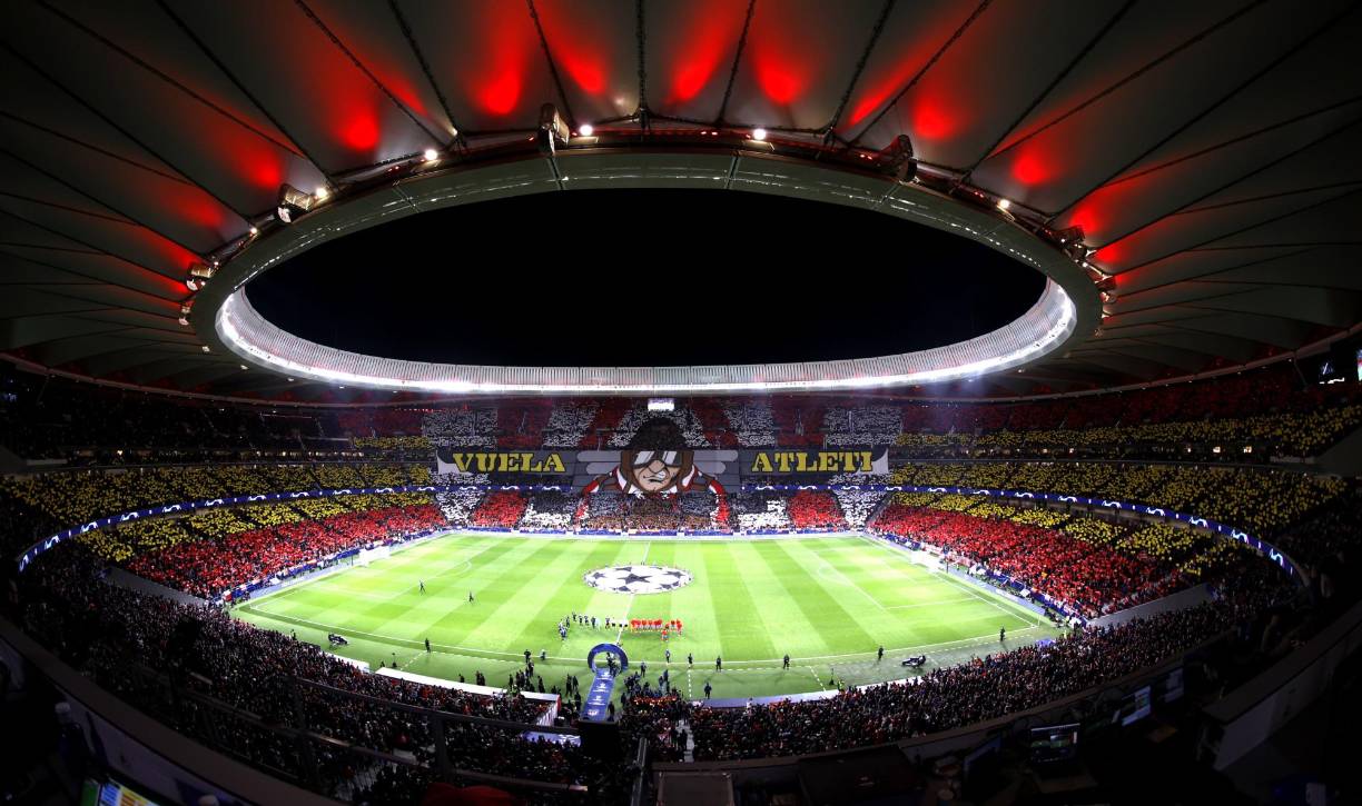 Así de espectacular lució el Wanda Metropolitano para el partido de Champions.