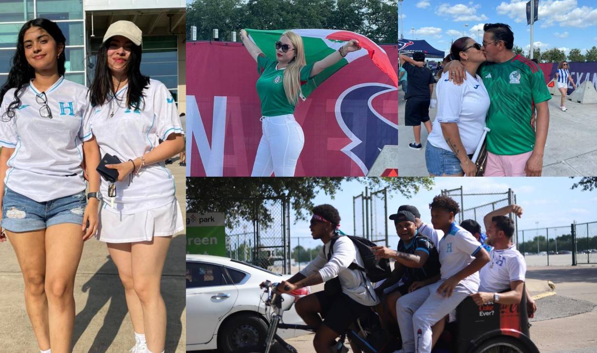 Mira las fotos del ambiente que pusieron hondureños y mexicanos en Houston por el debut de ambas selecciones en la Copa Oro 2023.