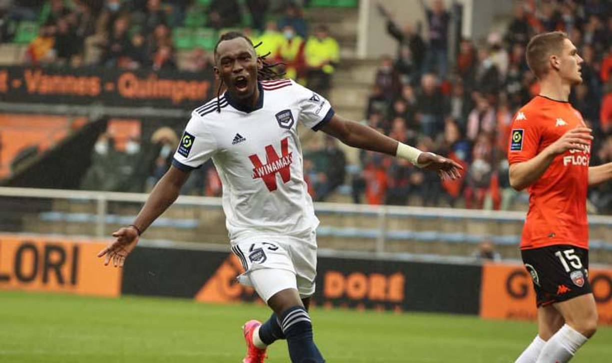 La felicidad era evidente en Alberth Elis al marcar su primer gol como jugador del Bordeaux.