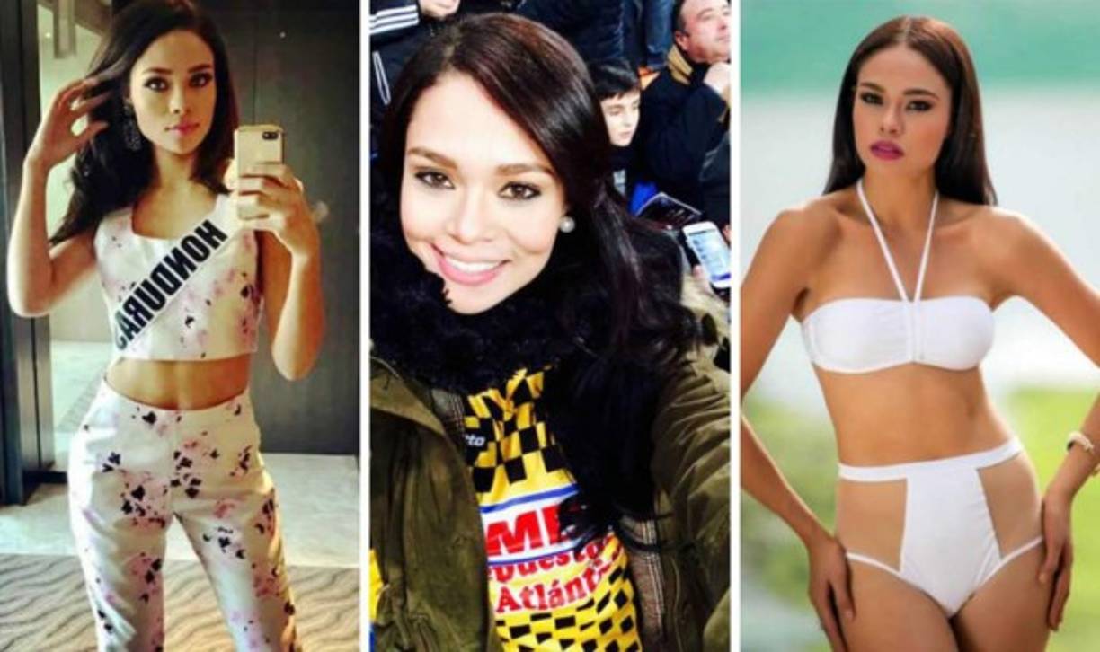 La representante de Honduras en el certamen de belleza de Miss Universo , Sirey Moran una hermosa chica aficionada a la máquina.