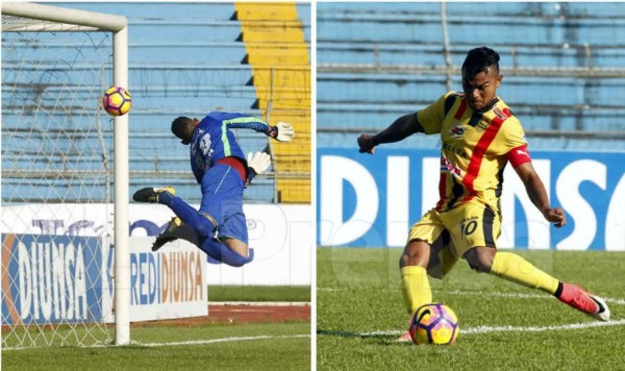 El clásico arrancó con un golazo de Mario Martínez. El portero panameño José Calderón alcanzó a tocar el balón, pero no evitó el gol.