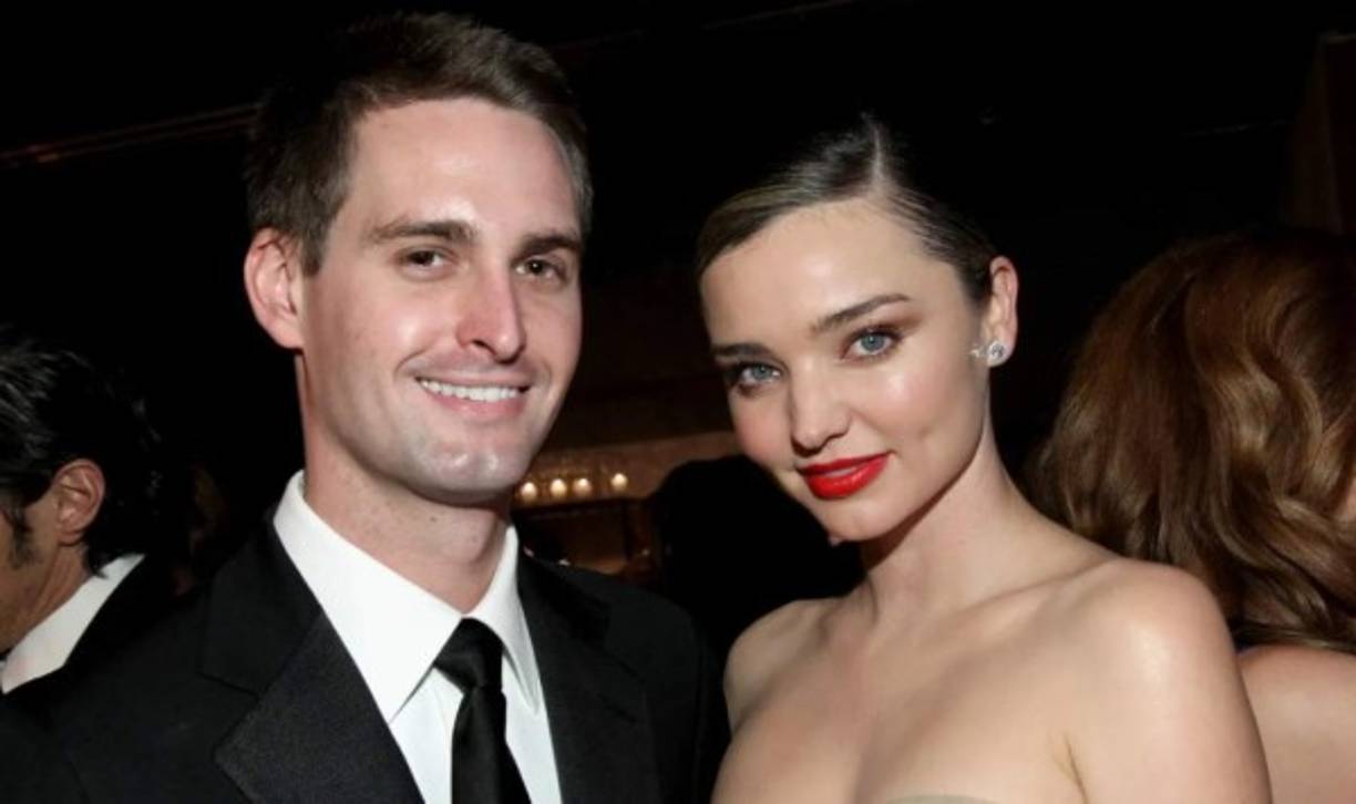 El cofundador de Snap, Evan Spiegel - pareja de Miranda Kerr-, de 29 años.