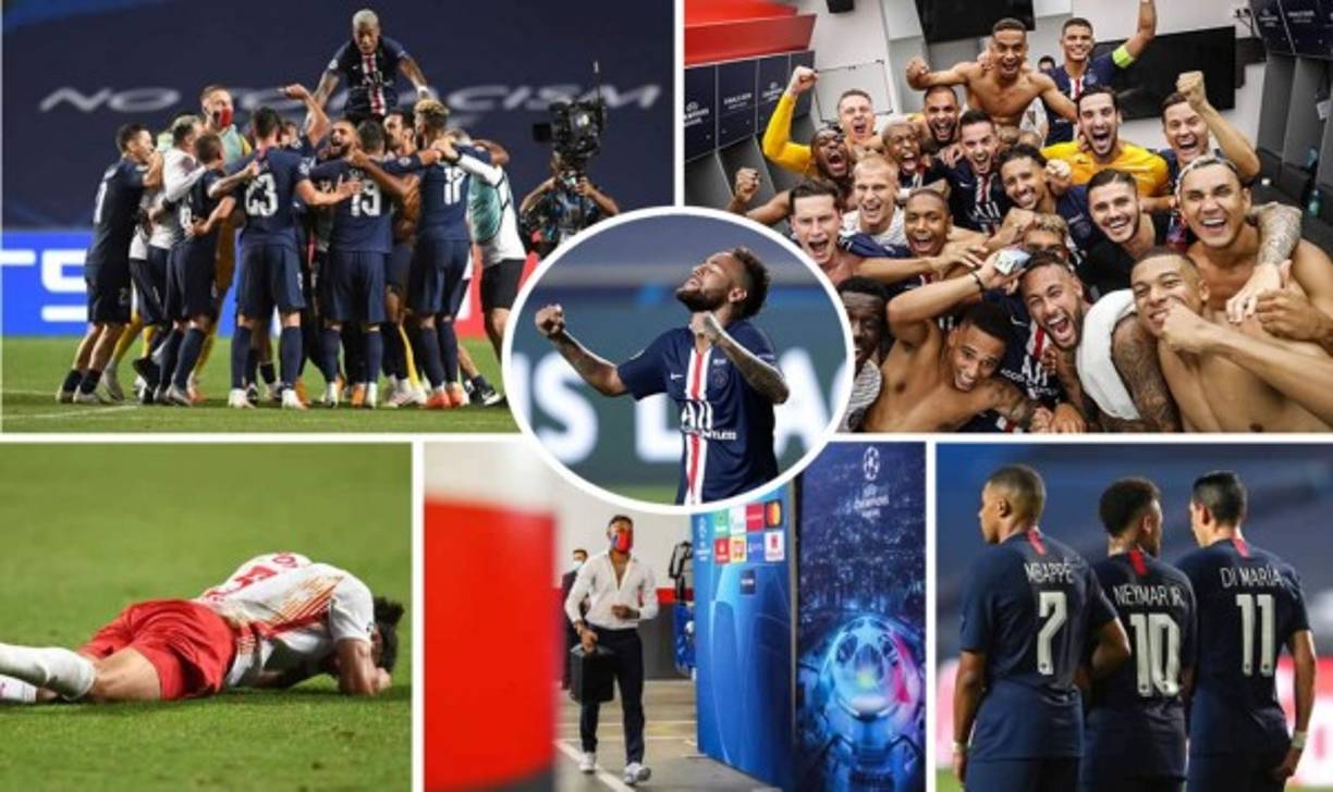 Las imágenes de la clasificación del París Saint Germain (PSG) a la final de la Champions League tras vencer en semis (3-0) al RB Leipzig en Lisboa.