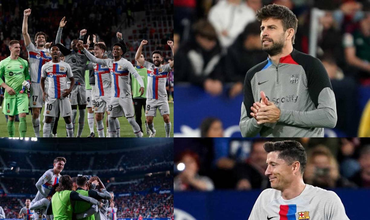 Barcelona logró una espectacular victoria de 2-1 ante Osasuna en un partido que marcó el adiós de Gerard Piqué. El zaguero español se despide de la peor manera.