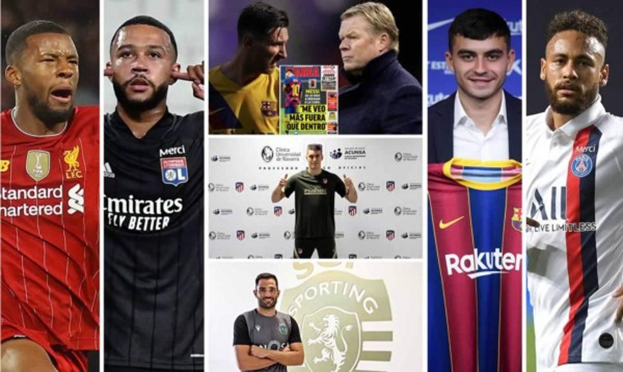 Los principales movimientos del día en el mercado de fichajes de Europa. Messi y Koeman, los grandes protagonistas.