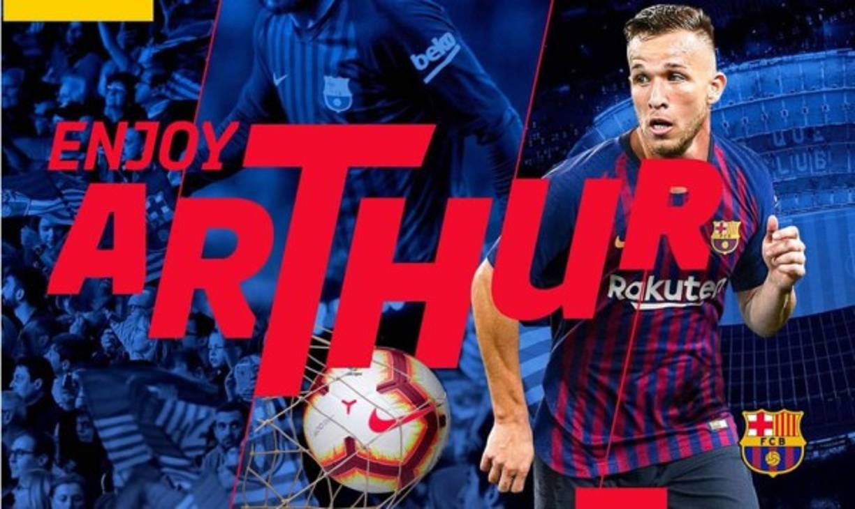 El Barcelona anunció el fichaje del mediocampista brasileño Arthur Melo, procedente del Gremio de Porto Alegre. Firmára por seis temporadas en el conjunto azulgrana, en una operación que costará a la entidad catalana 31 millones de euros más otros 9 en variables.