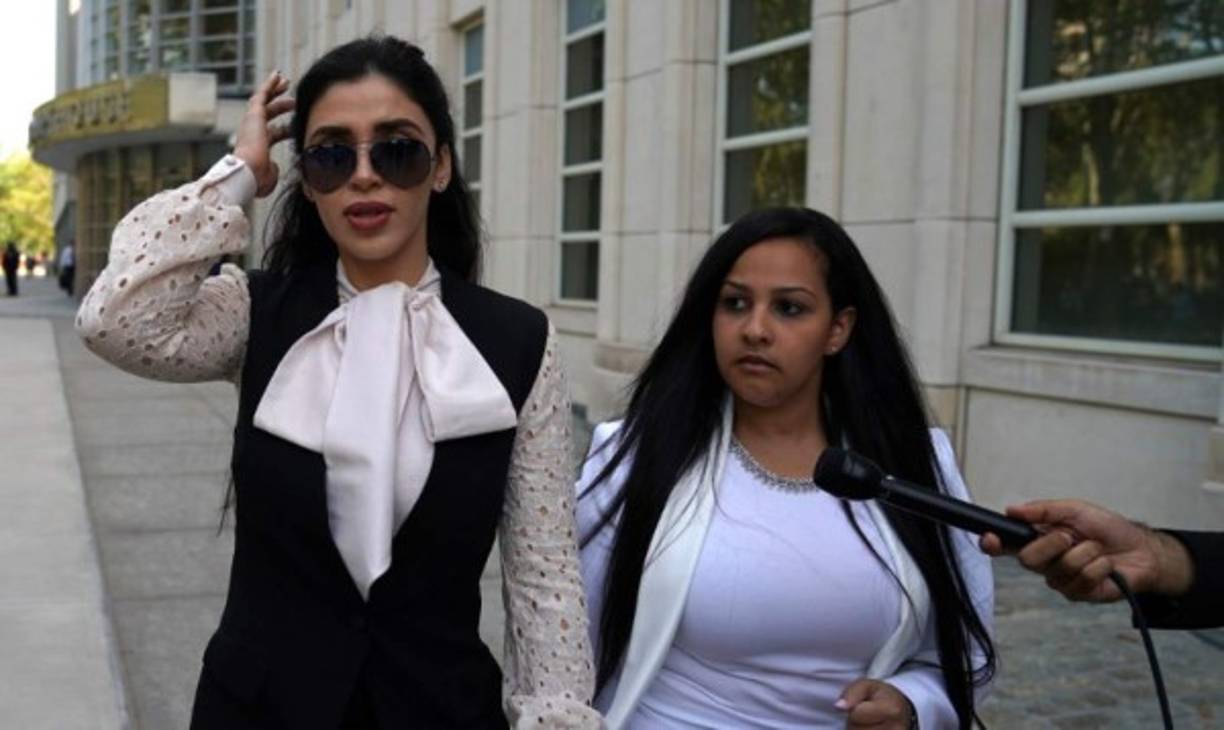 Emma rechazó hablar con los medios de comunicación que asistieron a dar cobertura al proceso judicial que enfrenta 'El Chapo' en EEUU.