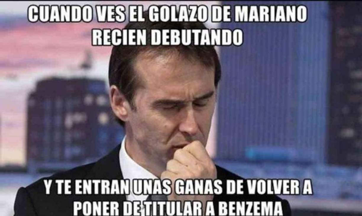 Julen Lopetegui hizo ingresar hasta al segundo tiempo a Mariano.