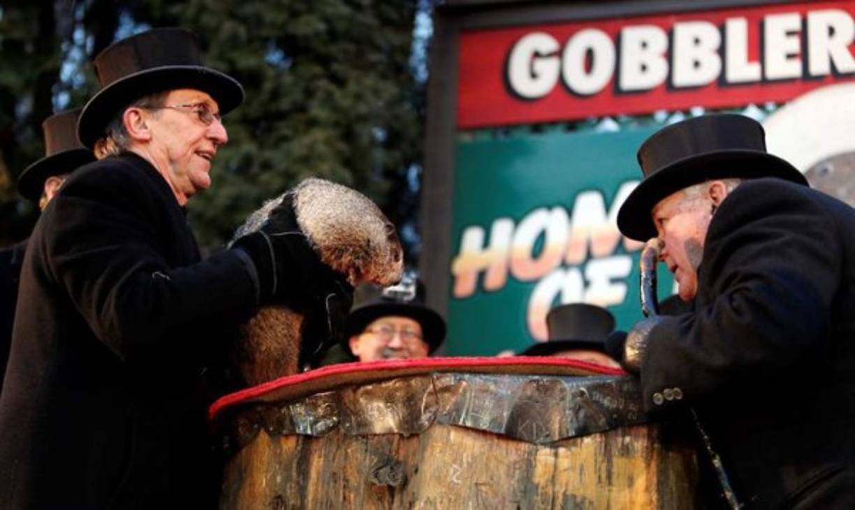 Para la ceremonia, los miembros del 'Club de la marmota' se visten a la usanza de fines del siglo XIX, época en la que comenzó a efectuarse a ceremonia.