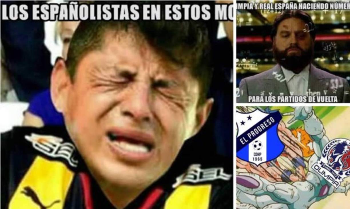 Las burlas a Olimpia y Real España no se hicieron esperar en las redes sociales después de perder en los partidos de ida de las semifinales. Estos son los divertidos memes.