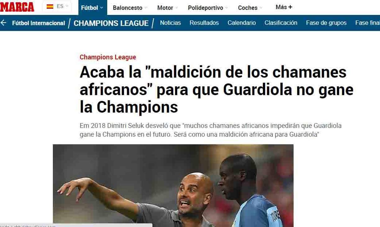 Diversos medios internacionales han informado sobre la supuesta maldición del que ha sido liberado Pep.